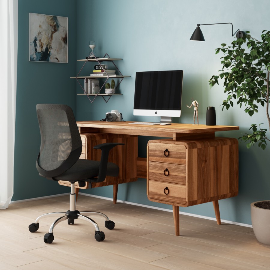 Somerset Mixed Wood Effect Home Workstation